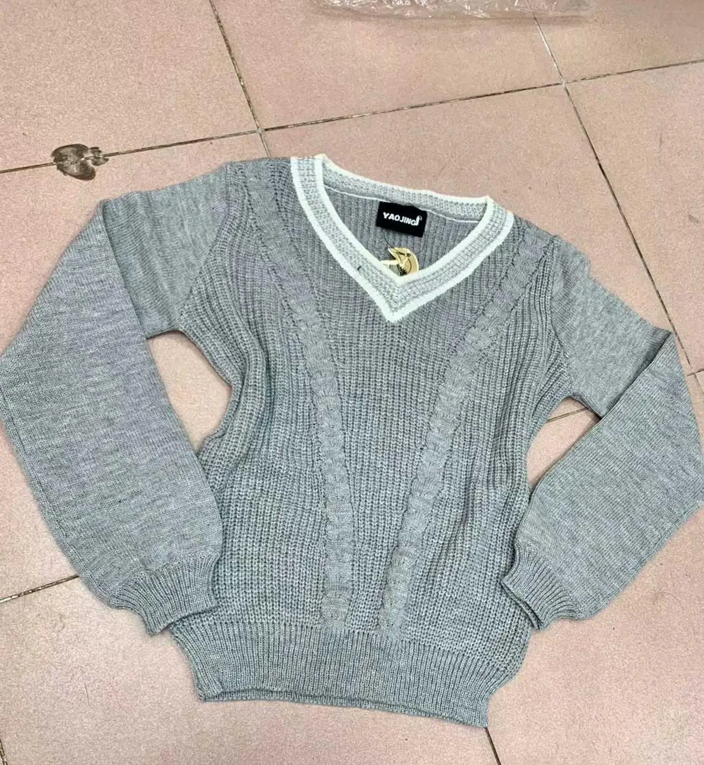 Blusas Лидер продаж De Inverno Feminina распродажа, женский джемпер, свитер для женщин, ленивый ветер, осень и зима, корейский женский свободный пуловер - Цвет: Серый