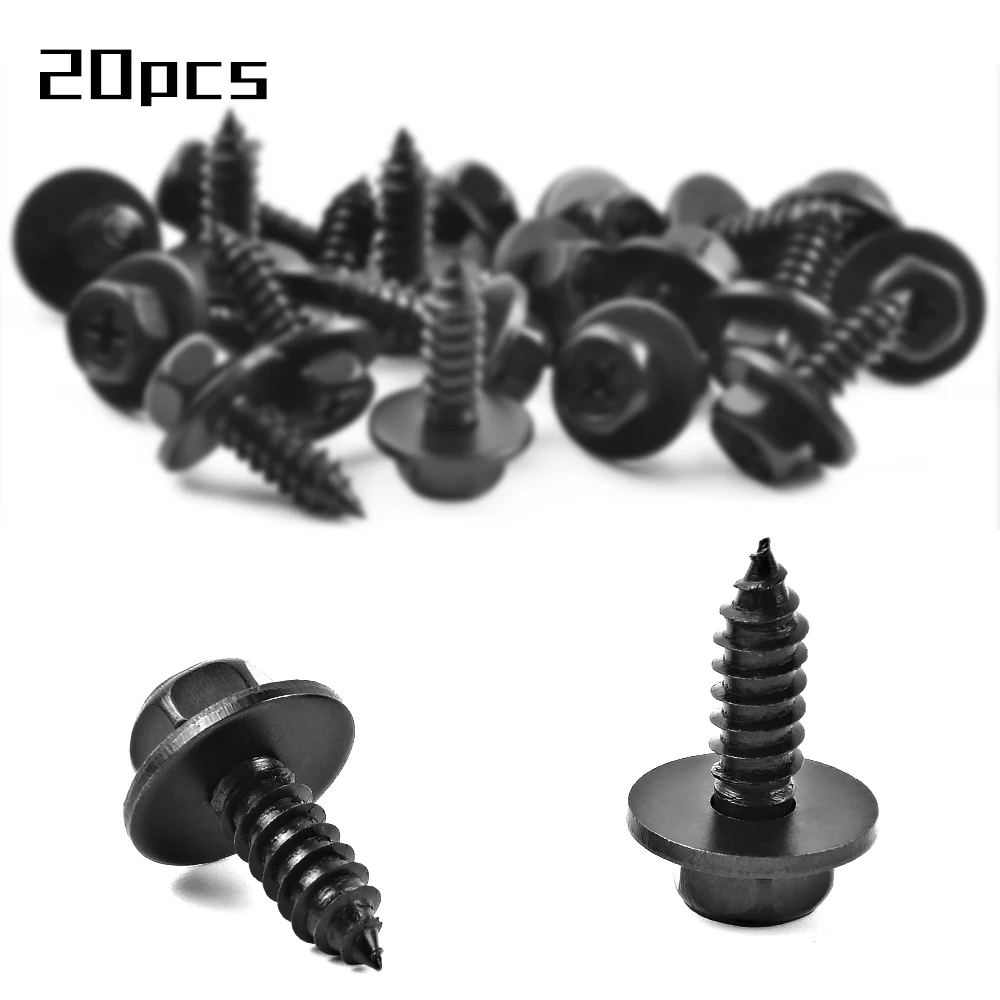 MIKKUPPA 20 Pcs Hex Head Screw for Toyota RAV4 06-18 Tacoma 00-04 Lexus RX330 04-06 Scion TC 05-16 Bumper Fastener Screw images - 6