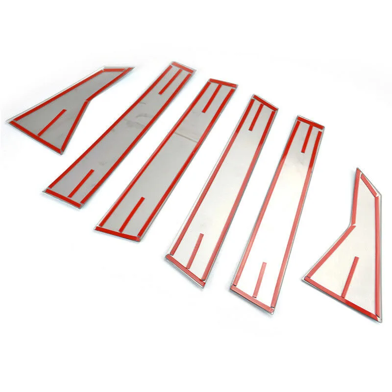 

Stainless Steel Door Window Pillar Post Cover Set 6pcs For Honda Civic 2016-2018
