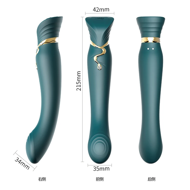 ZALO Queen G point vibrator dildo silicone magic wand woman sex toy sucking clitoris stimulation vibrator mobile phone control 2