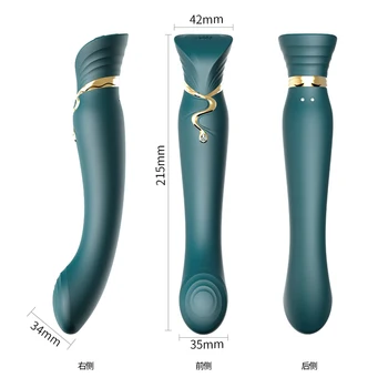 ZALO Queen G point vibrator dildo silicone magic wand woman sex toy sucking clitoris stimulation vibrator mobile phone control