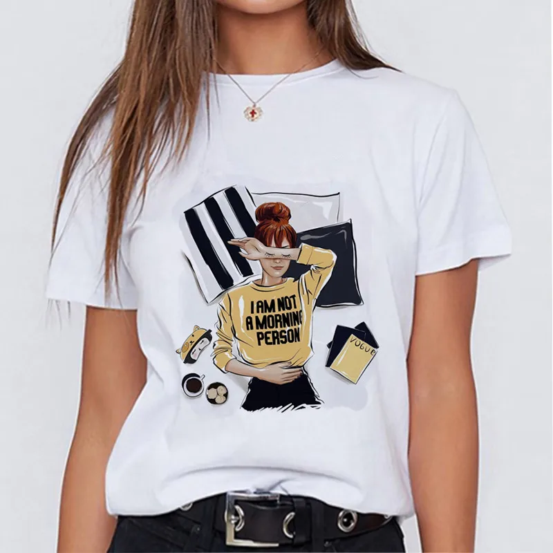 Modern mom fashionable T-shirt Korean fashion clothing street clothing female T-shirt to send girlfriends friends holiday gifts