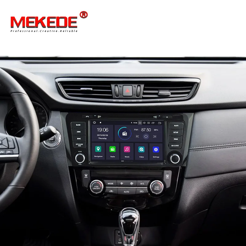 MEKEDE PX5 Android 9,0 автомобильный радиоприемник для NISSAN Qashqai X-Trail- Автомобильный мультимедийный плеер gps Навигация DVD плеер Автомобильный