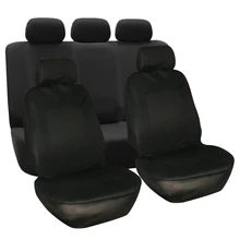 Универсальный 10 шт./компл. моющийся чехол-протектор на автомобильное сиденье с рулевое колесо Крышка черный