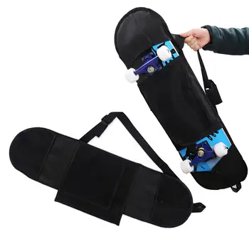 

Longboard Carrying Backpack Skateboard Backpack Skate Bag Non Woven Fabric Black Carry Bag