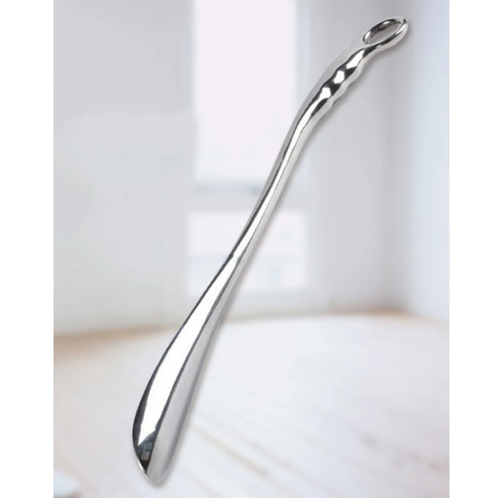 52cm Professional Metal Alloy Women Kids Seniors Shoe Horn Long Practical