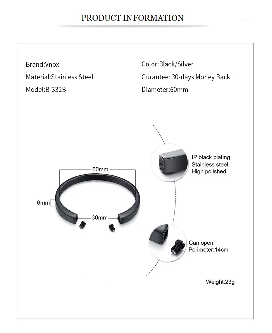 Vnox мужские мемориальные урны браслеты для женщин с бесплатной гравировкой сервис из нержавеющей стали Зола после кремации на память подарки на заказ