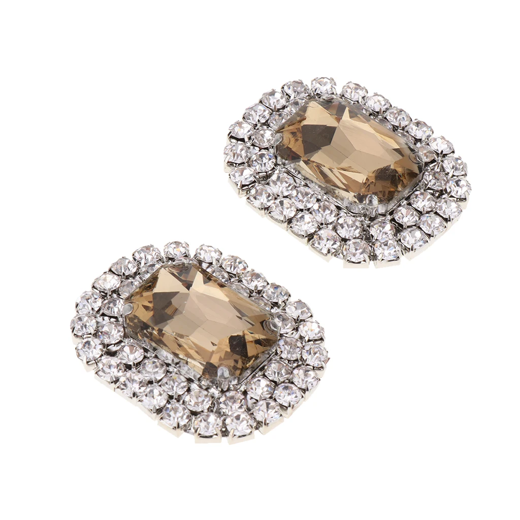 Stylish Removable Shoe Clip Crystal Shoe Buckles for Wedding Shoe Decoration Bridal Wedding Charm Rhinestone Shoe Clips