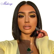 

Short Bob HD Lace Front Human Hair Wigs Brazilian Straight Remy 13x4 Lace Frontal Bob Wig 180% Pre Plucked Transparent Lace Wigs
