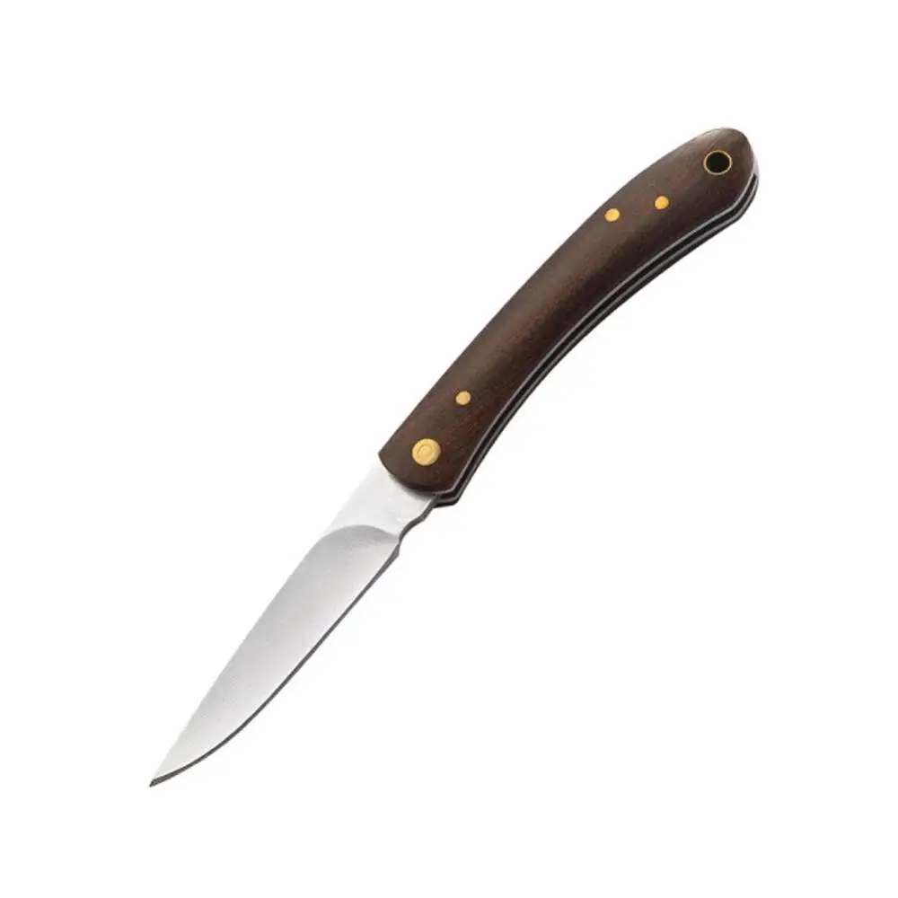 Promithi Stainless steel folding knife wooden handle portable fruit melon | Инструменты