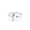 Exquisite Whale Tail Plain Band Ring Fish Earring Romantics Adjustable Opening Lover Rings Solid Ring Jewelry Gift 5