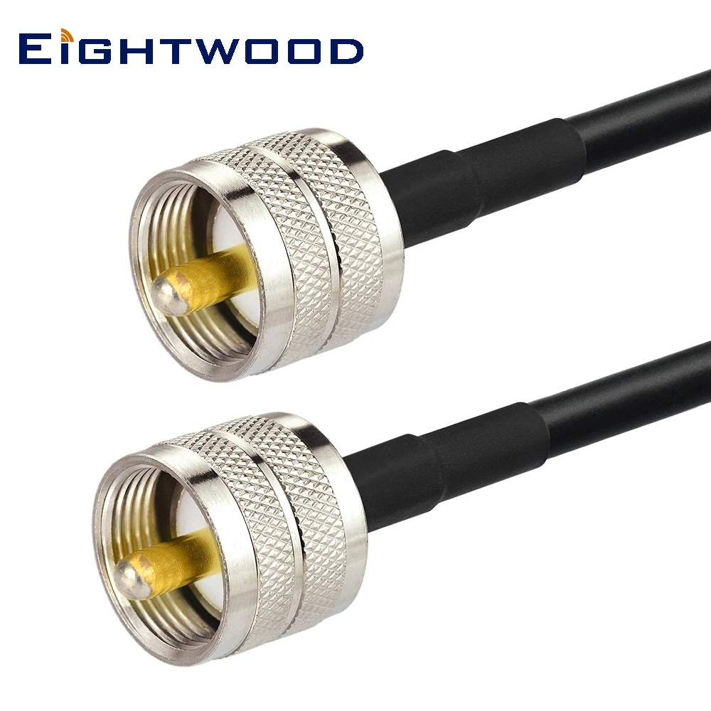 

Eightwood UHF Male PL-259 to UHF Male PL-259 Pigtail RG58 Coax Cable 2m for HAM&CB Radio,Antenna Analyzer,Dummy Load,SWR Meter