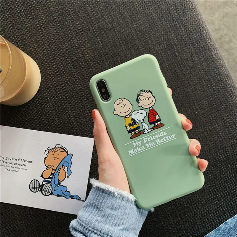 Чехлы для телефона с рисунком аниме Шарли коричневого цвета для iphone11 Pro Xs MAX XR X 11 6 6s 7 8 plus 11ProMax candy мягкая задняя крышка из ТПУ - Цвет: 1