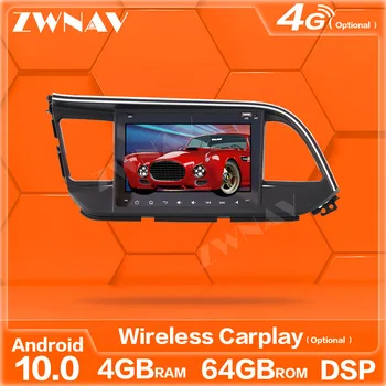 

Wireless Carplay Android 10.0 Screen Multimedia Player For Hyundai Elantra 2016 GPS Navigation Auto Audio Radio Stereo Head Unit