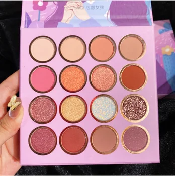 

Fashion Eyeshadow Palette 16 Color Shimmer Matte Glitter EyeShadow Pallete Metallic Diamond Pigmented MakeUp Palette Cosmetic