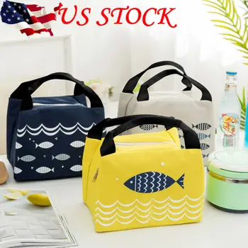 

Portable Insulated Thermal Cooler Bento Lunch Box Tote Picnic Storage Bag Pouch Lunch Bags
