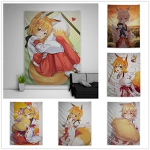 

Sewayaki Kitsune no Senko-san Senko Tapestry Art Wall Hanging Sofa Table Bed Cover Home Decor Dorm Gift