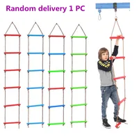 Wooden Rungs PE Rope Ladder Children Climbing Toy Kids Sport Rope Swing Indoor Outdoor Garden Safe Fitness Equipment 1