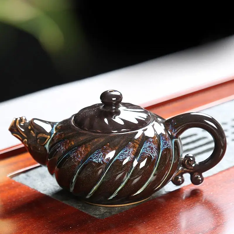 Керамический Глиняный Чайник Китайский кунг-фу Чайники заварочные глазури керамический s чайник ручной работы Чай пуэр 250 мл фарфоровая самовар кунгфу чайная посуда - Цвет: 3 160x76mm 250ml