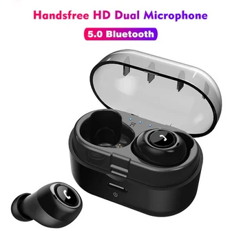 

BEESCLOVER CP7 TWS Bluetooth 5.0 Earphones Wireless Handsfree Earphones for Sport Driving Stereo Music with Charging Box d40