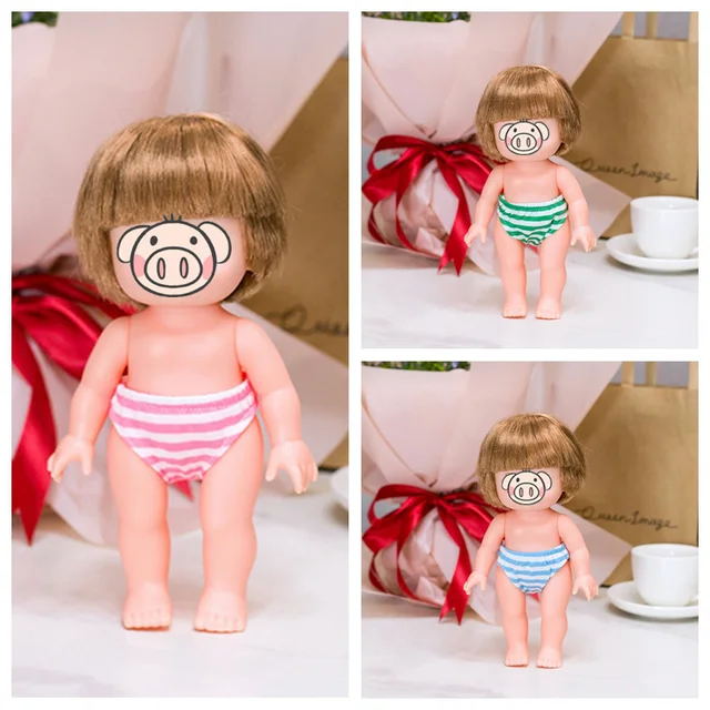 Mini Shoes Socks Panties for 25cm Mellchan Doll 1/6 Fashion Doll DIY Handmade Doll Accessories for Children Gifts 4