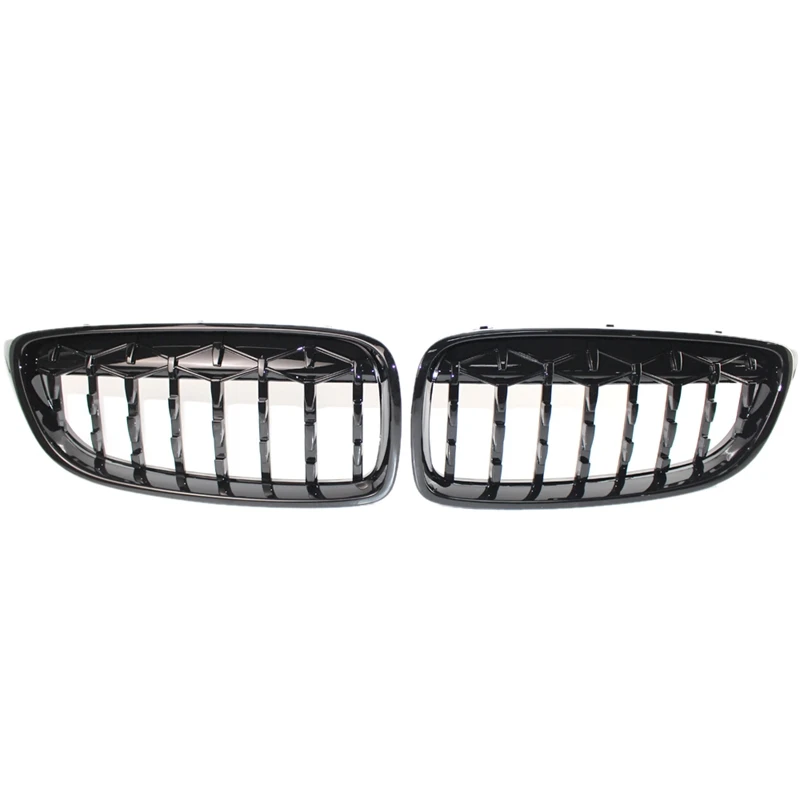 

1 Pair Abs Front Kidney Grille for Bmw 4 Series F32 F33 F36 F82 F83 M4 F80 M3 420D 430I 430D 440I 435I 428D Diamond Grille Meteo