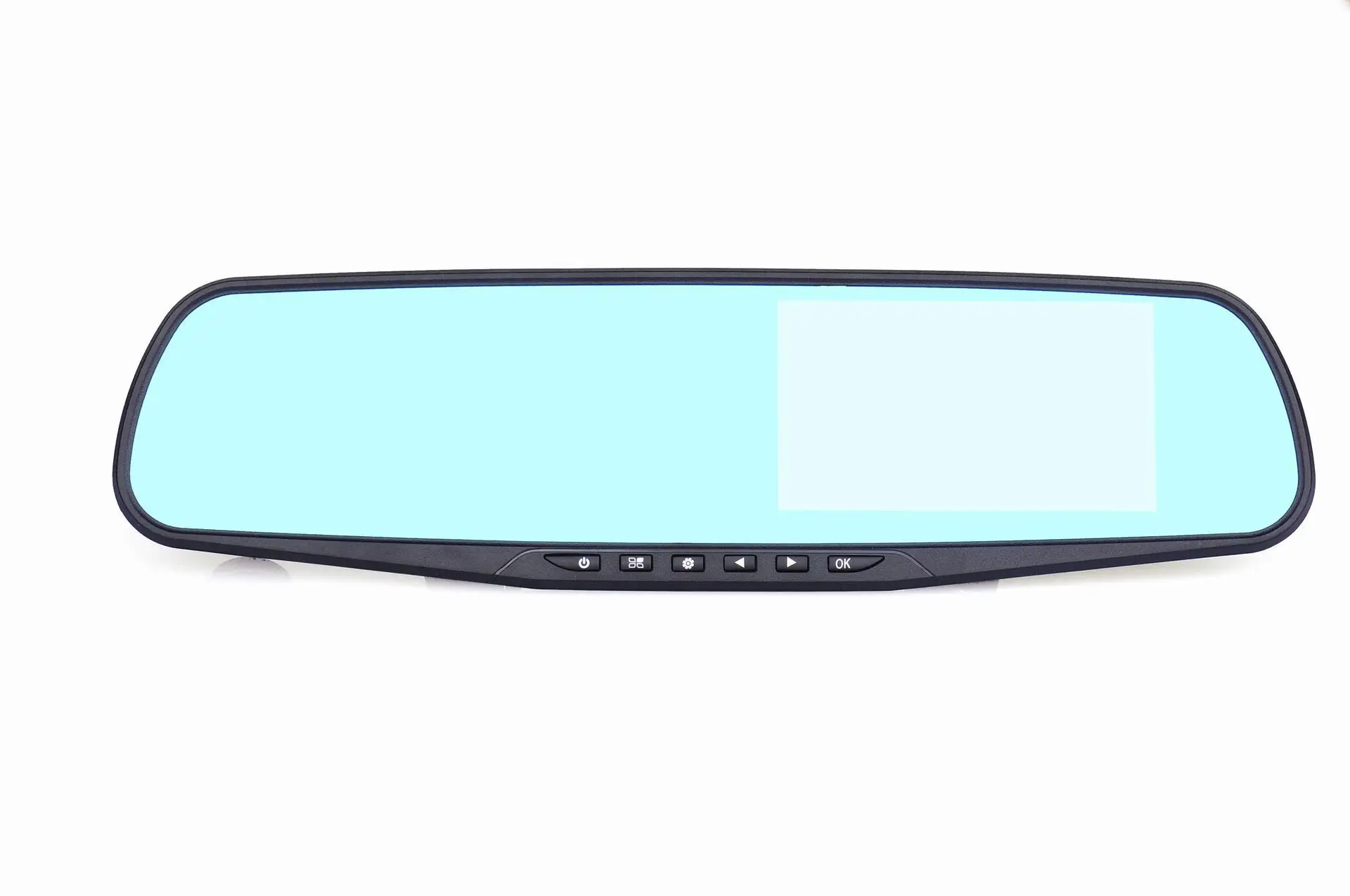 Двойной объектив заднего вида Зеркало тахограф 4,3-дюймовый 1080P высокой четкости спереди и сзади реверсивная двойная запись видеорегистратор с ночным видением