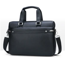 Новейшая мужская кожаная сумка, деловой портфель, Большая вместительная сумка на плечо, мужская кожаная водонепроницаемая сумка для ноутбука, сумка-мессенджер