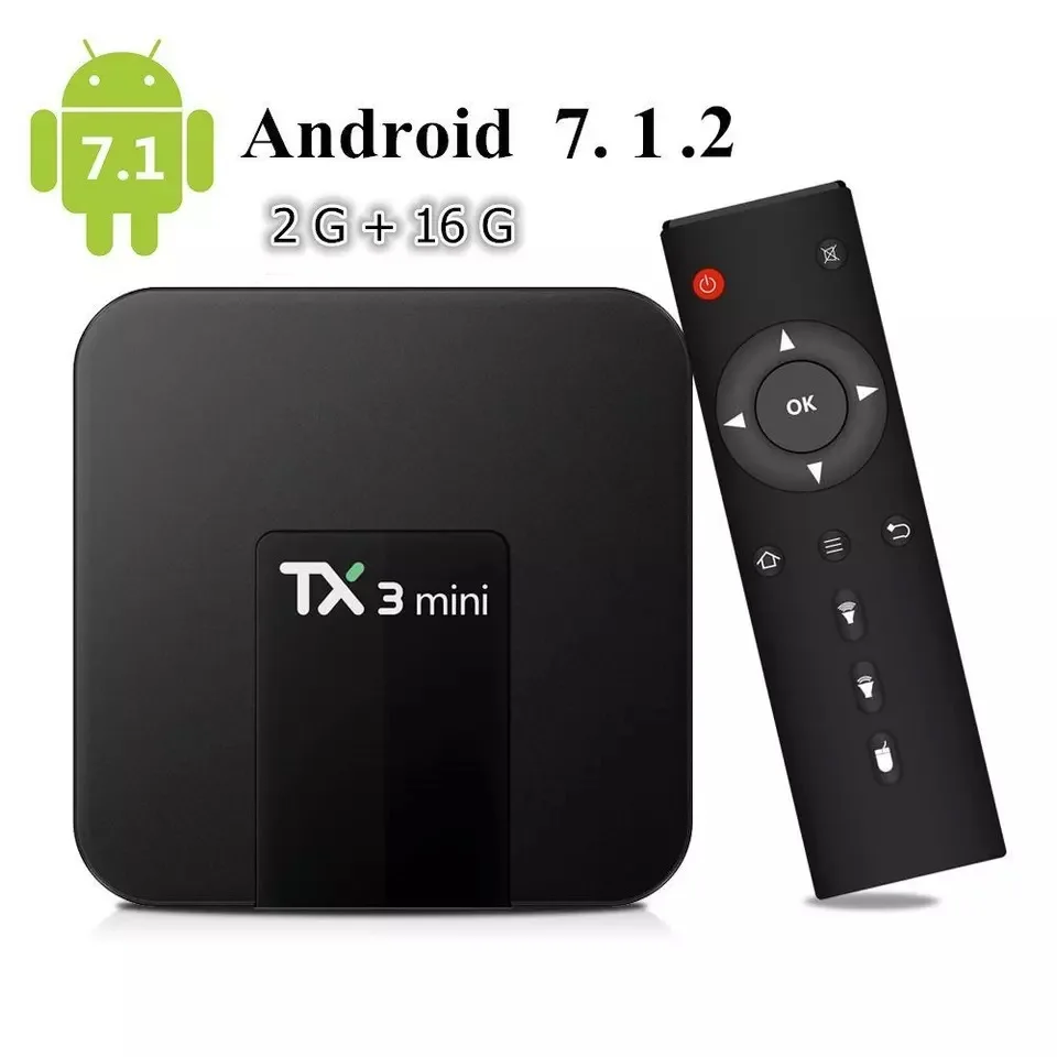 Глобальная Мини ТВ-приставка с дистанционным управлением 4K HDR Android 7,1 ТВ-Приставка Smart Ultra HD 8G wifi Google Netflix IP tv декодер медиаплеер