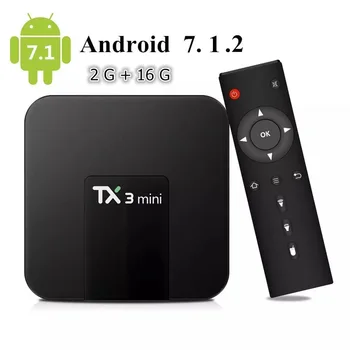 

Global Mini Remote Control TV Box 4K HDR Android 7.1 TV Box Smart Ultra HD 8G WIFI Google Netflix IPTV Decoder Media Player