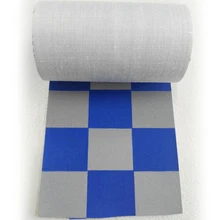 Возможностью погружения на глубину до 30 м x 5 см TC изюминка светоотражающая ткань для одежды синего цвета, в клеточку, ночной Предупреждение лента Материал для полицейской формы защитная Рабочая одежда