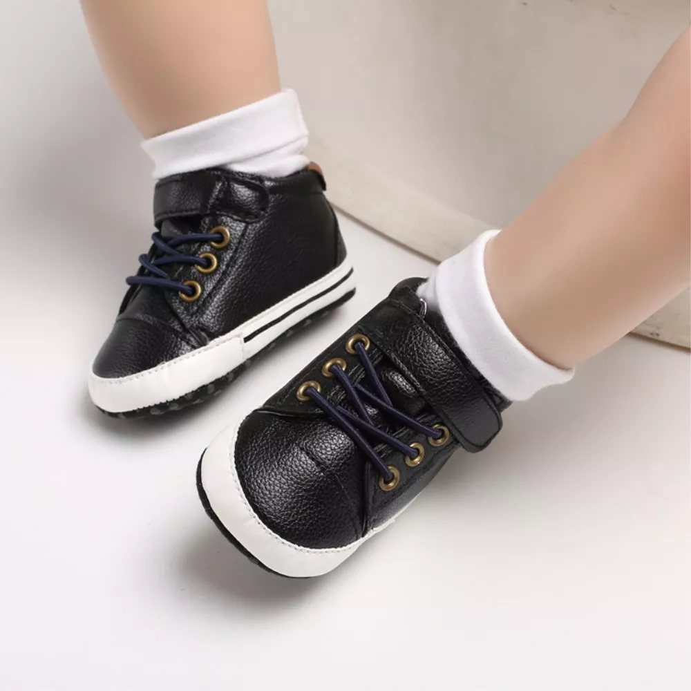 baby spring and autumn walking 0 18m newborn baby boys shoes casual pu leather first step walking shoes Baby Boy Spring Autumn Casual Flat Leather Shoes 0-18M Newborn Infant Toddler Anti Slip Crib Shoes First Walkers