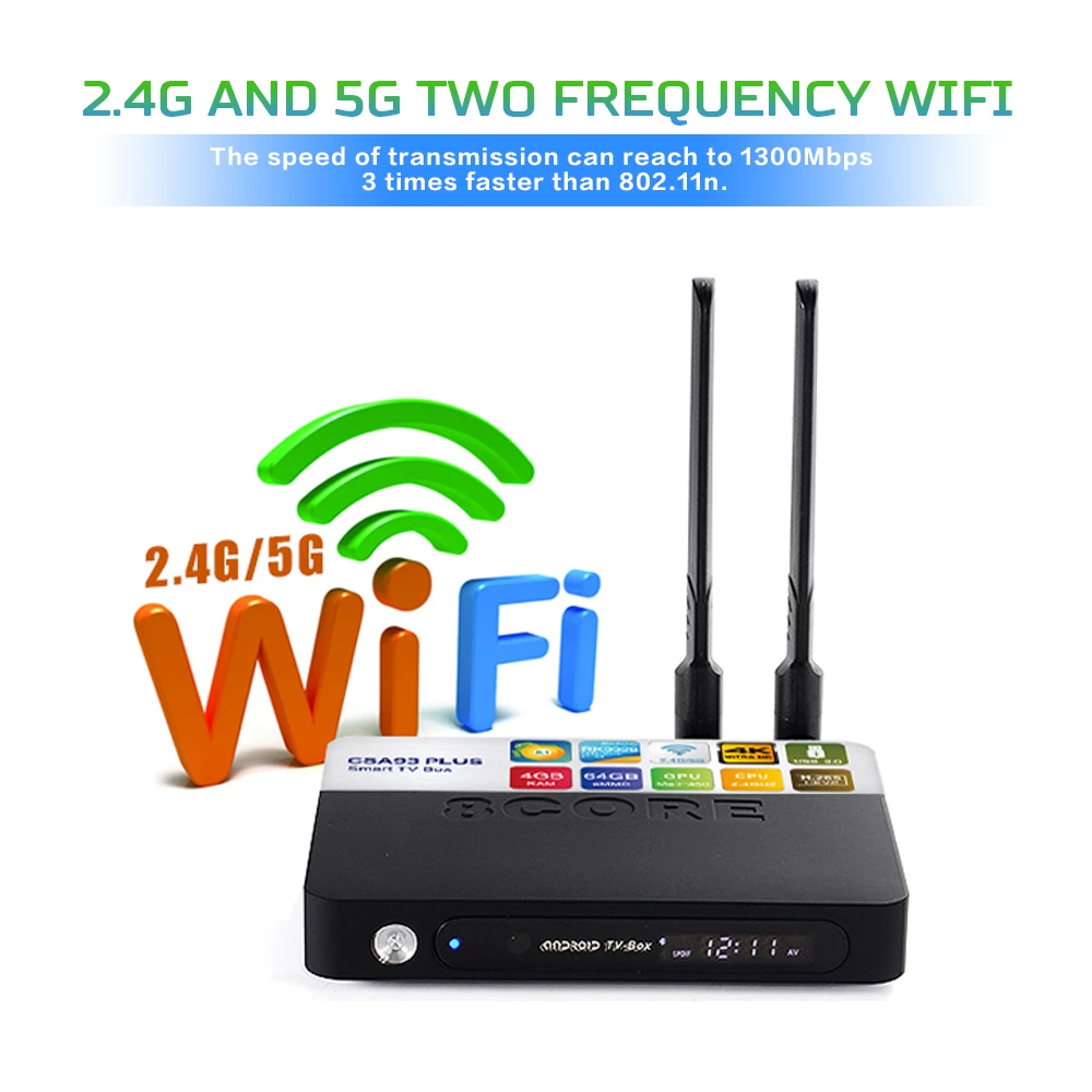 Оригинальная Мини ТВ-приставка CSA93 Amlogic S912, ОС Android 6,0 2,4 ГГц/5,8 ГГц Wifi Bluetooth 4,0 Ethernet 100 м/1000 м поддержка 4k ТВ-приставка