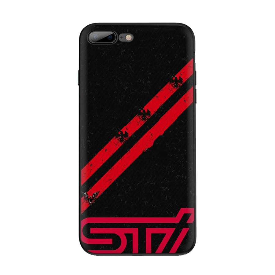 Чехол TPU для iPhone 11 Pro Max X XS XR iPhone 6 6s 7 8 Plus 5 se 5S чехол uxury автомобиль Subaru Sti логотип милый