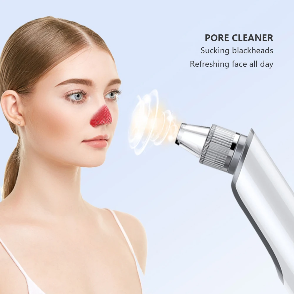 

JuneJour Suction Blackhead Remover Nose Facial Pore Cleaner Spot Acne Black Head Pimple Remover Beauty Face Skin Care Tool