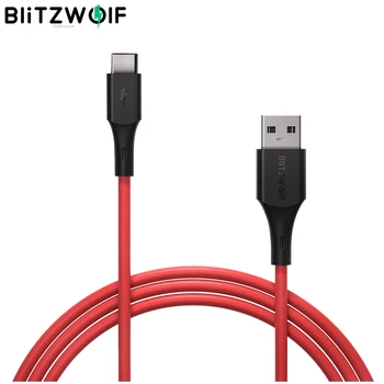 

Blitzwolf BW TC19 5A Super Charge QC3.0 USB Type-C Charging Data Cable 0.9m/1.8m for HUAWEI P30 Pro Mate20 Pro P20 Nova 5i P10