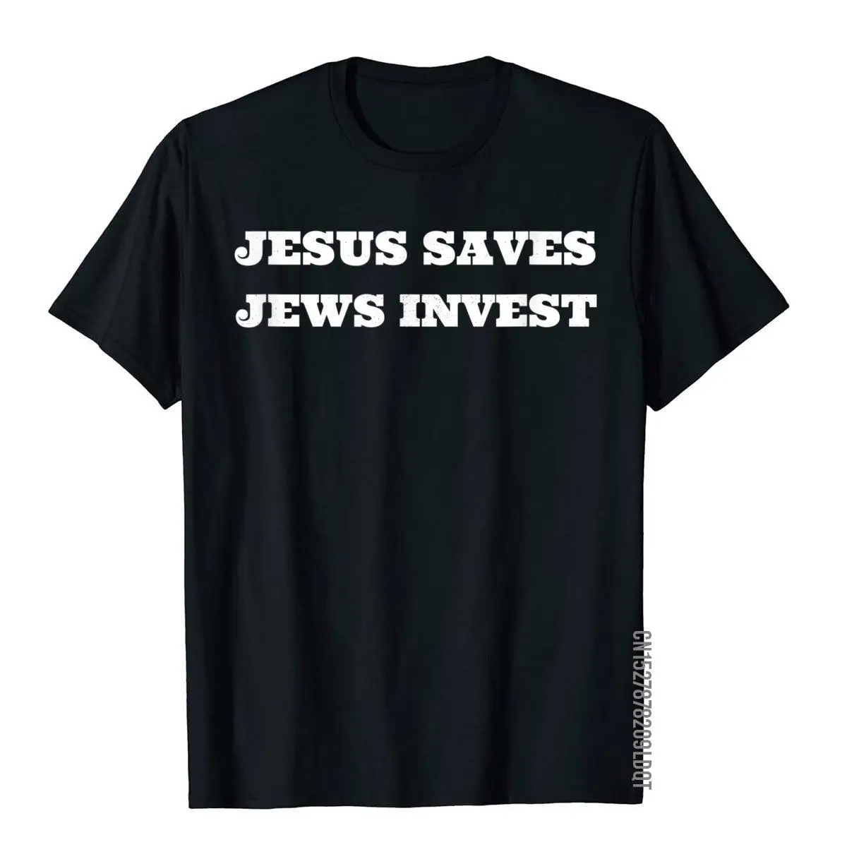 Jesus Saves Jews Invest Funny Jewish Finance Money Advisor T-Shirt__B8772black