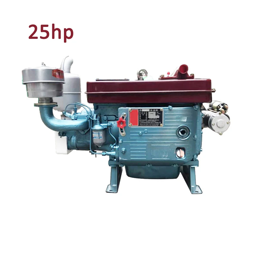 25-horsepower Agricultural Single-Cylinder Water-Cooled Diesel Engine 17KW Electric Start Hand-cranking 25hp 220V | Инструменты