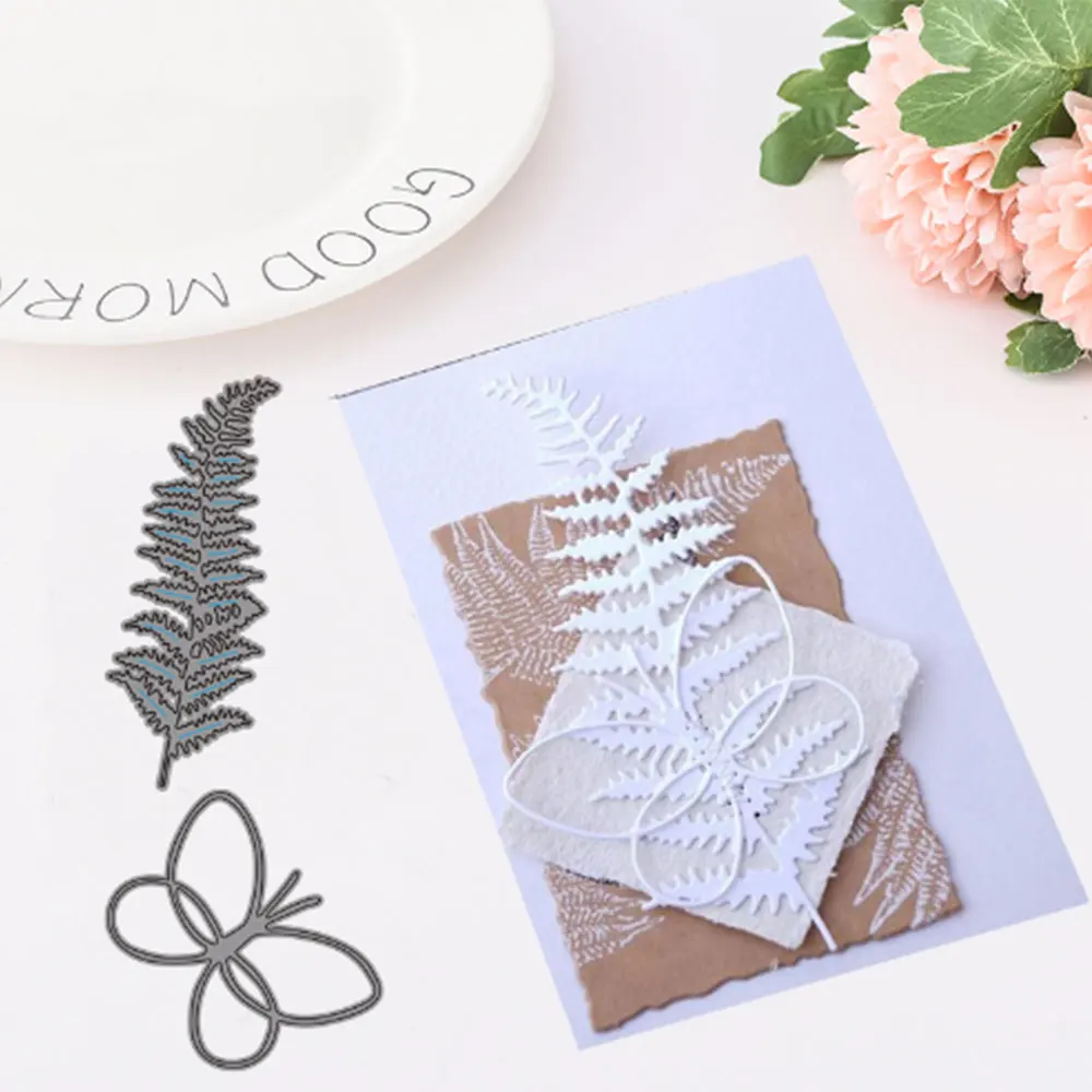 Бирки птица ветка Голое Дерево бабочка Маки лилии металлические режущие штампы