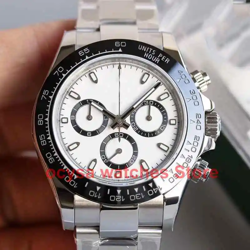 

Full Function Working chronograph 116500 Luxury Brand Mens Automatic Mechanical water proof Designer Watch Watches Wristwatch