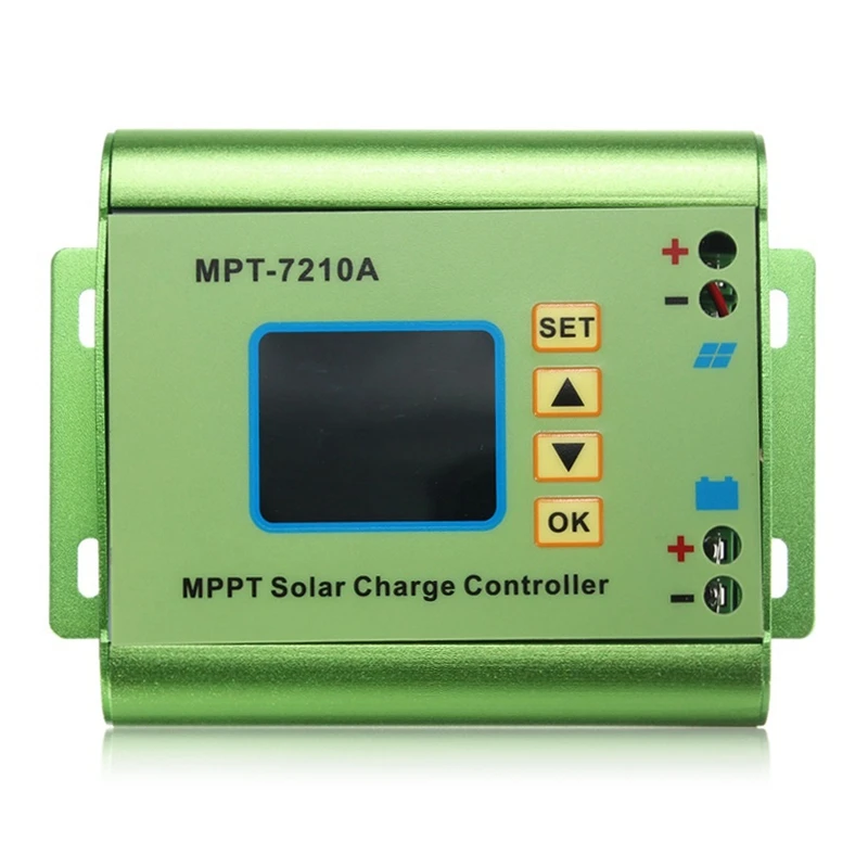 

Promotion! 24/36/48/60/72V 10A DC-DC Boost LCD MPPT Solar Regulator Charge Controller 7210A