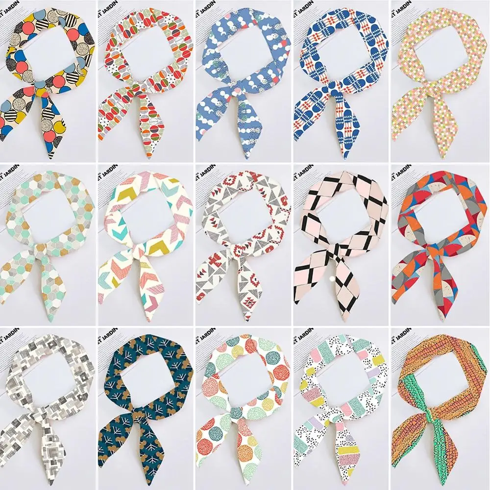 

Shawl Ribbon New Beautiful Printing Pattern Wild Multifunctional Handbag Strap Belt Bag Handle Tied Ribbon Small Scarf