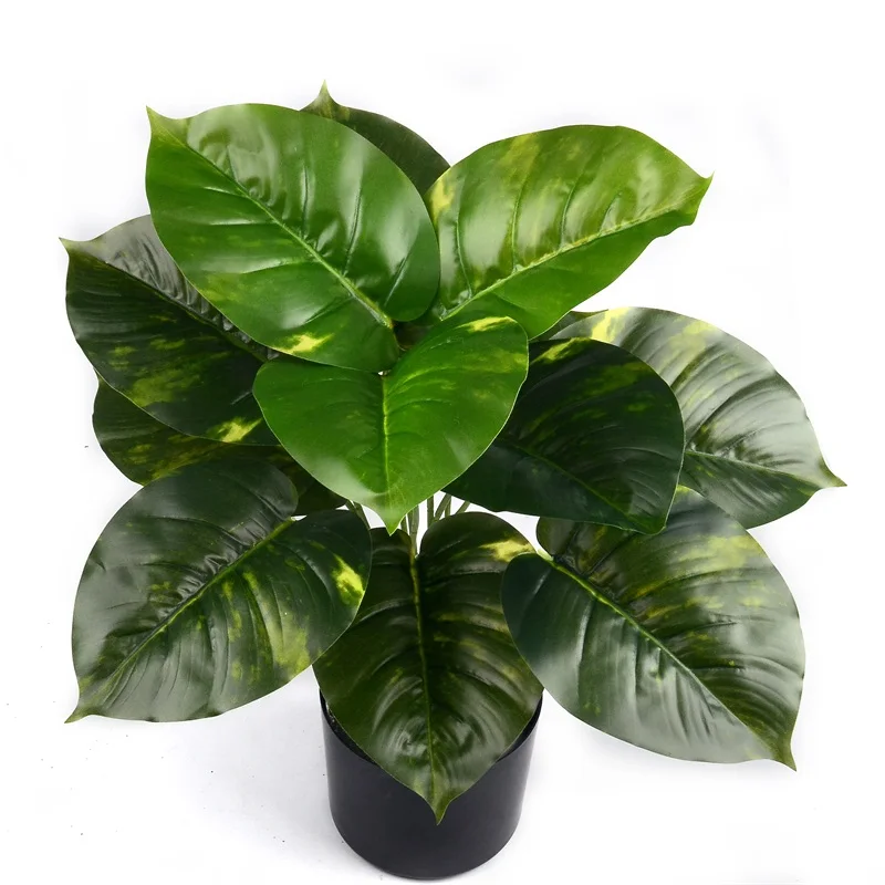 

5 style 50cm Artificial Silk Green Lotus Bonsai Tree Plant for Home Wedding Table Decoration Fake Green Leaf Accessories