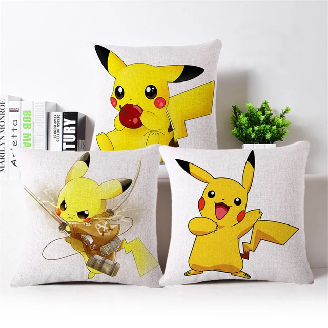 Housse de coussin Pikachu