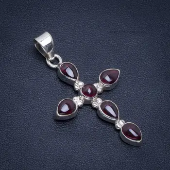 

Natural Amethyst Handmade Unique 925 Sterling Silver Pendant 2" B3320