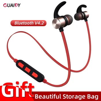 

Wireless Headset TF Card Bluetooth V4.2 In Ear Magnetic Sports MP3 Stereo Earbuds For iPhone Huawei Earphone Handsfree Mic Music