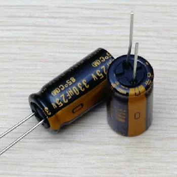 

5 pcs new fever audio electrolytic capacitor 330uF 25V KZ MUSE series Nichicon Japan original authentic