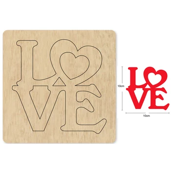

Love Word DIY Cutting Mold Wood Dies For Leather Blade Rule Cutter Paper Crafts for Common Machines on the Market 2020 New