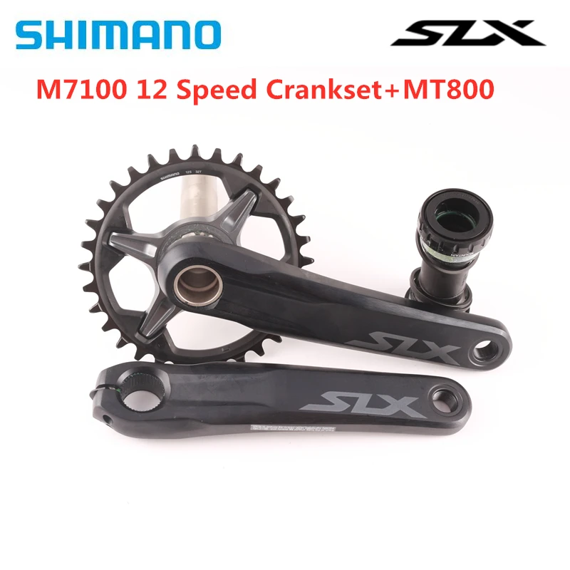 SHIMANO SLX FC-M7100 шатун 1X12S MTB велосипед цепное колесо 170 мм 175 мм 32T 34T с MT800 Нижний Кронштейн M7100 12 Скоростей