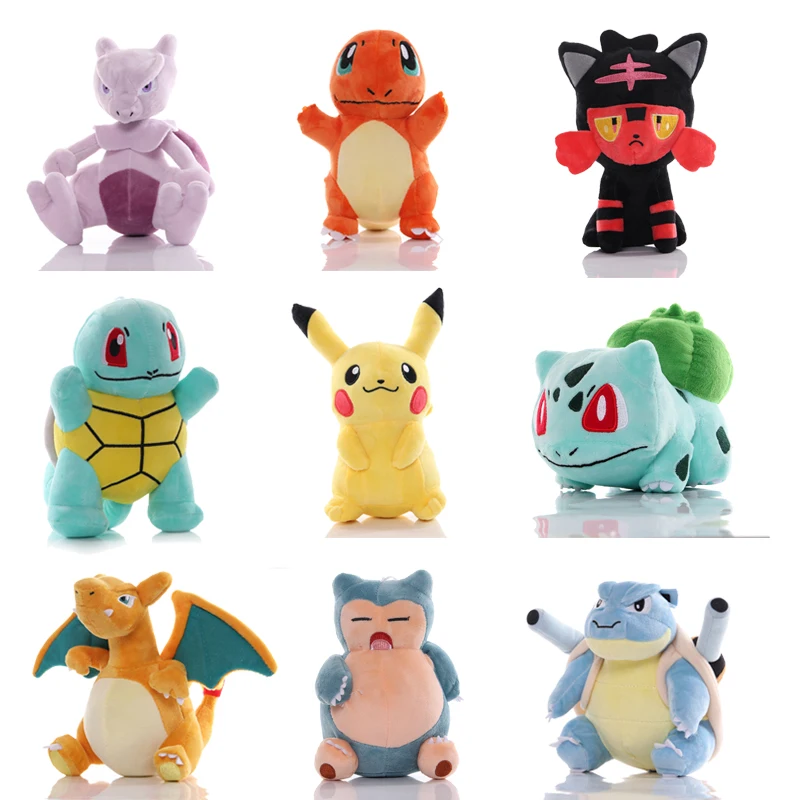 42 стиль Пикачу чармандер белки Bulbasaur Плюшевые игрушки Eevee Snorlax Jigglypuff мягкие куклы